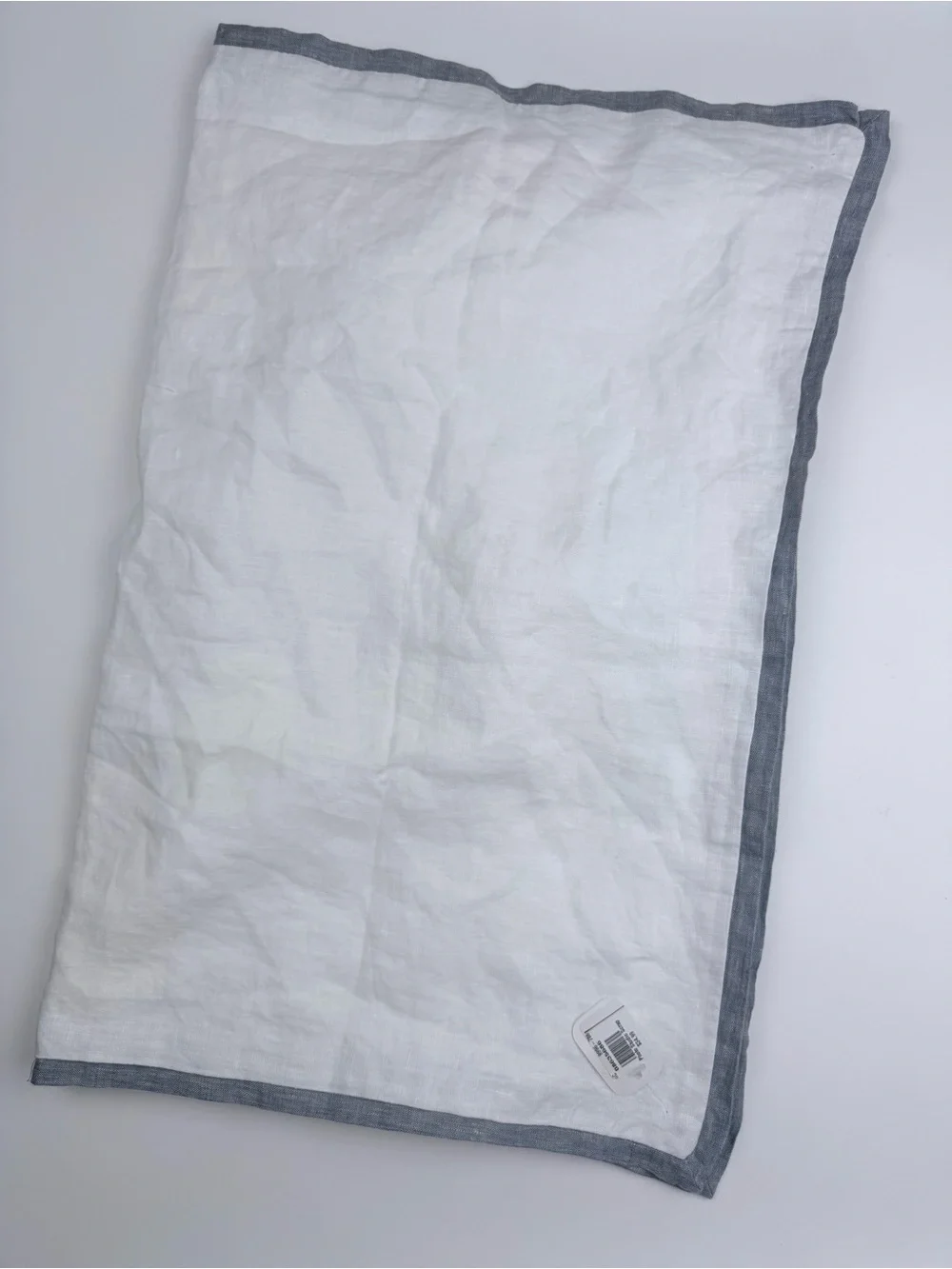 POTTERY BARN Standard Sham Belgian Flax Linen Contrast Flange